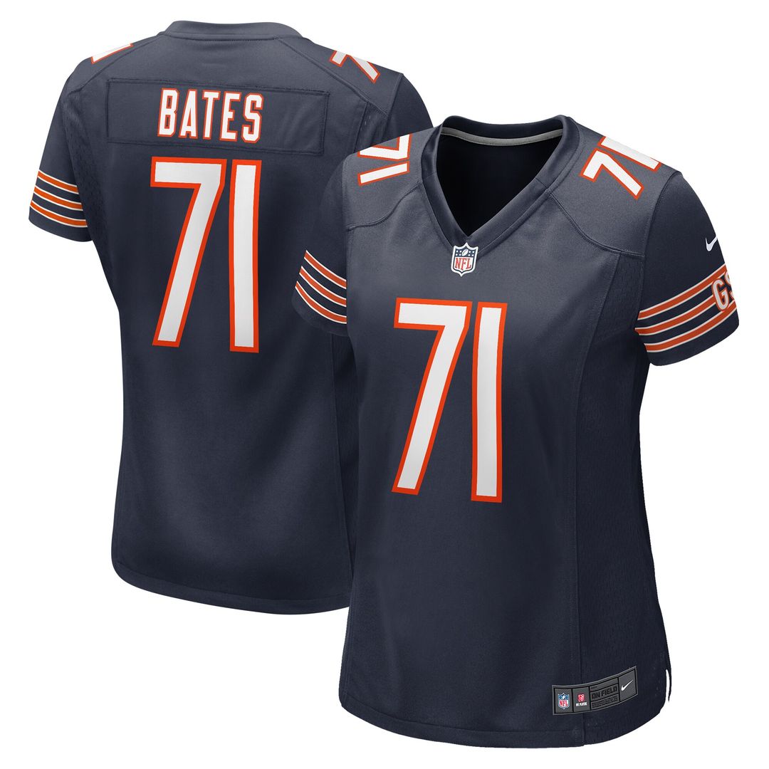 Ryan Bates Chicago Bears Nike Women's Game Jersey - Navy Official NFL Team Apparel Football Fan Gear