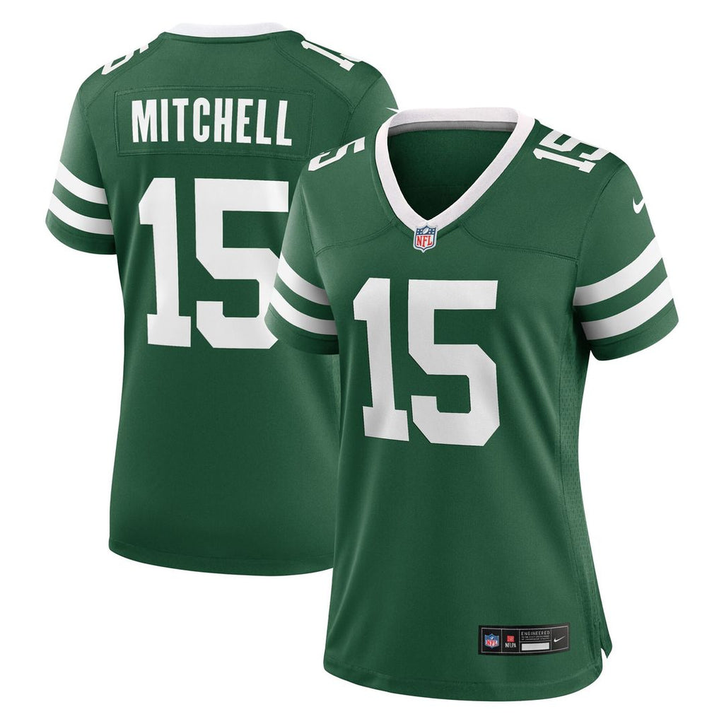 Adonai Mitchell New York Jets Nike Women's Team Game Jersey - Legacy Green Official NFL Team Apparel Football Fan Gear