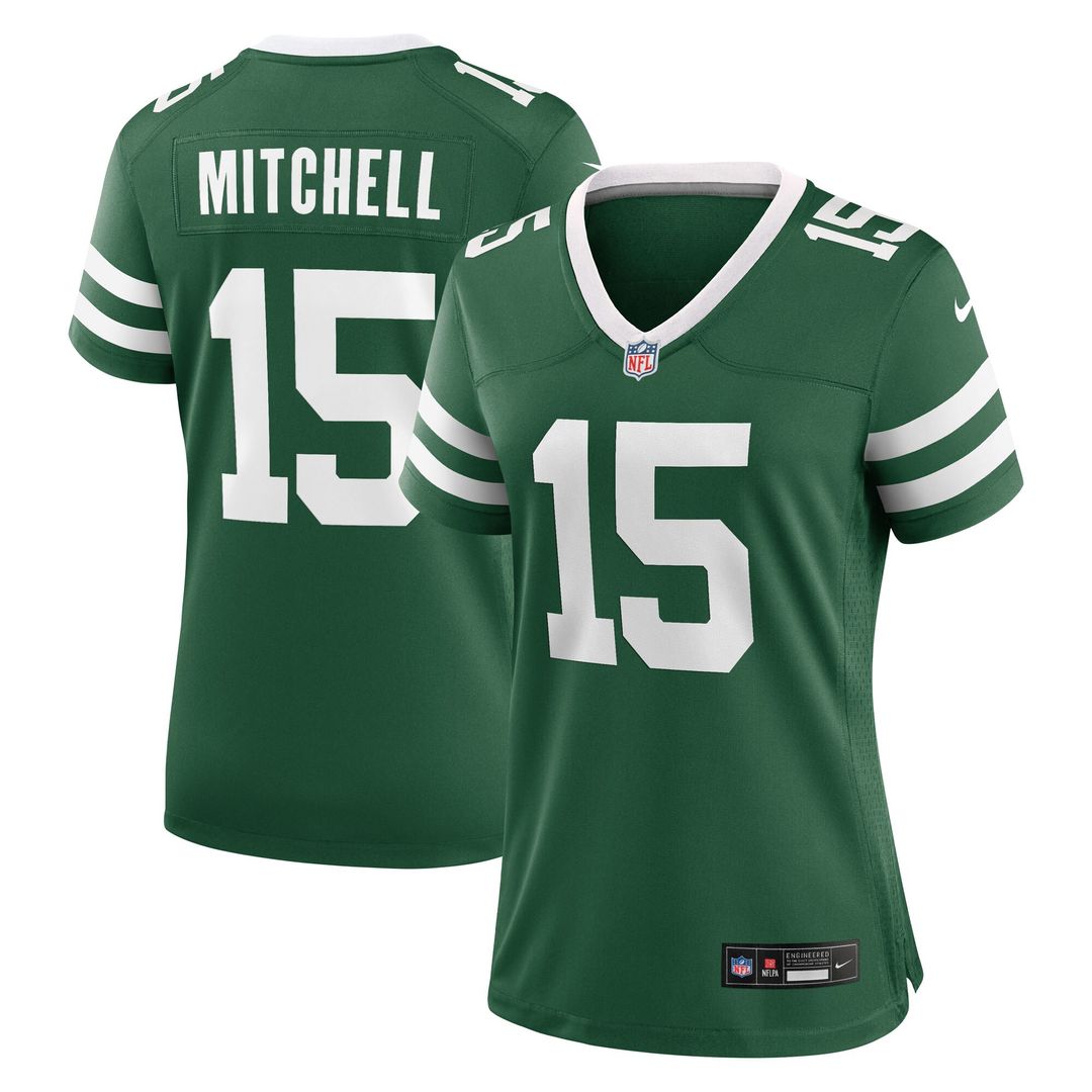 Adonai Mitchell New York Jets Nike Women's Team Game Jersey - Legacy Green Official NFL Team Apparel Football Fan Gear