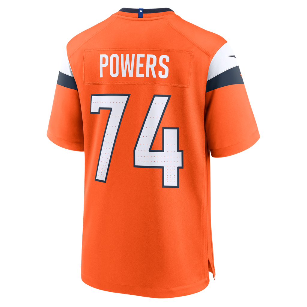 Ben Powers Denver Broncos Nike Team Game Jersey - Orange Official NFL Team Apparel Football Fan Gear