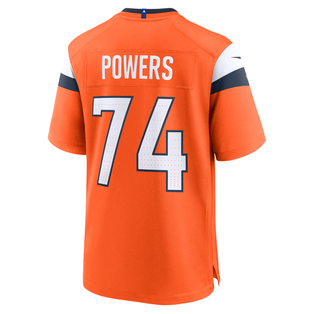 Ben Powers Denver Broncos Nike Team Game Jersey - Orange Official NFL Team Apparel Football Fan Gear