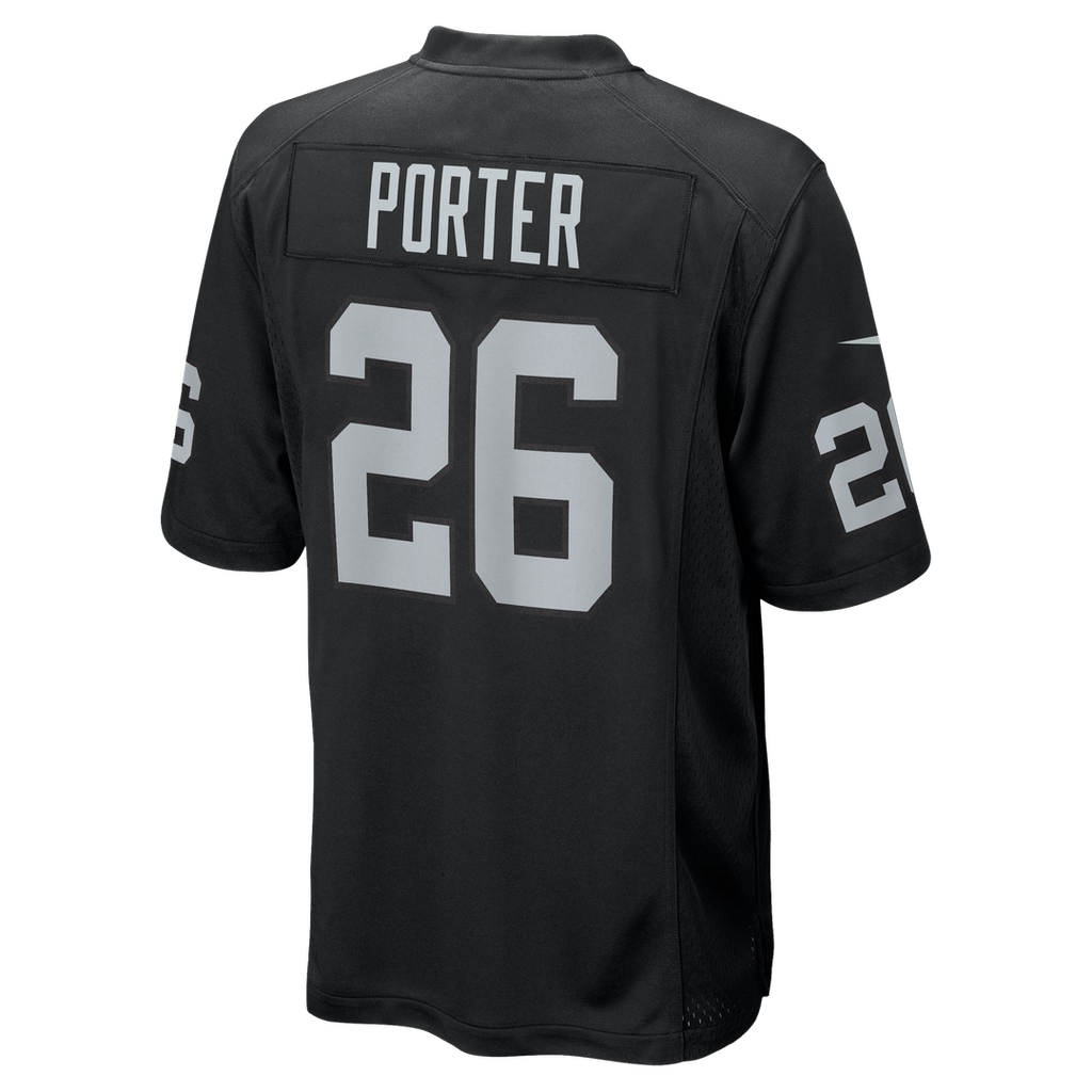 Darien Porter Las Vegas Raiders Nike Team Game Jersey - Black Official NFL Team Apparel Football Fan Gear