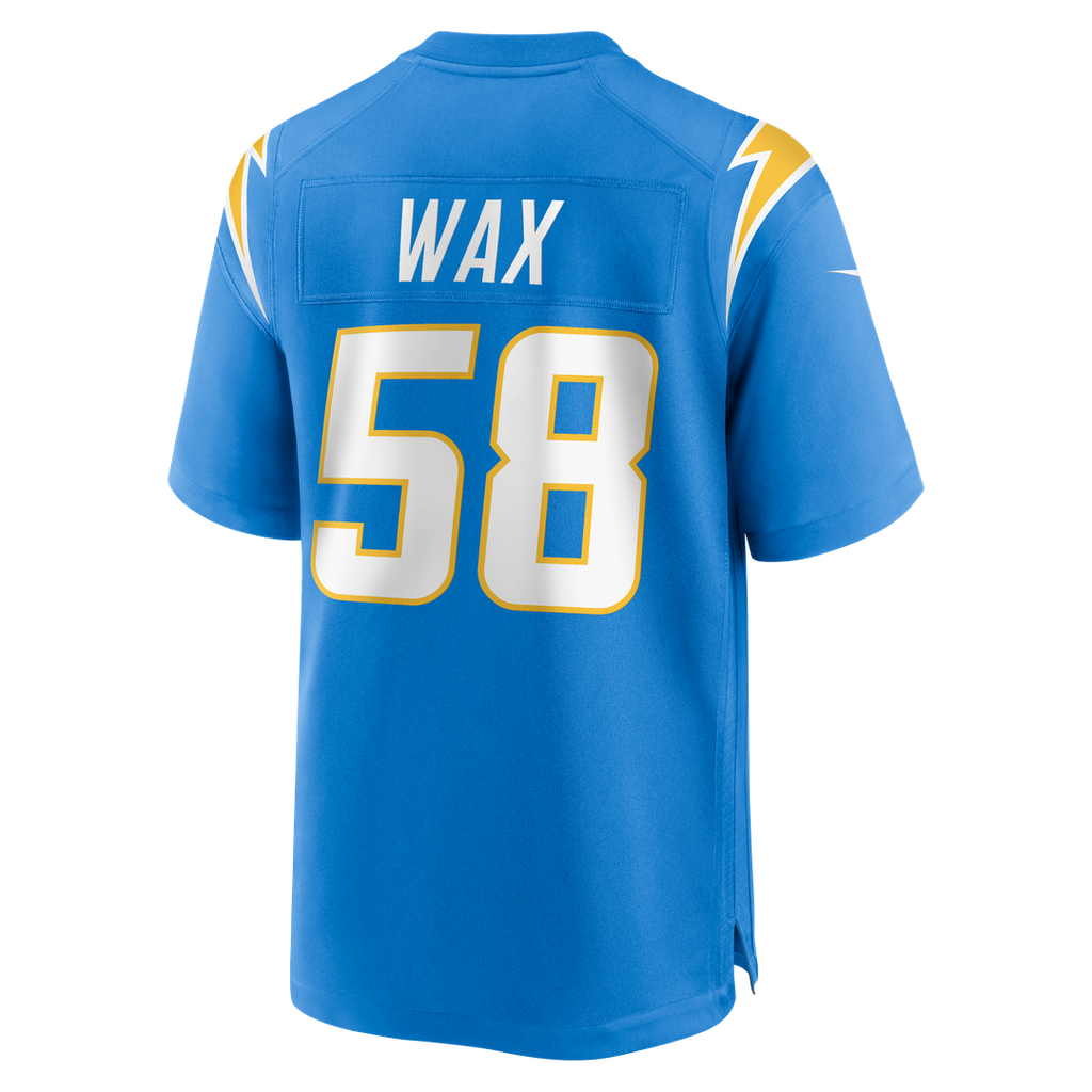Marlowe Wax Los Angeles Chargers Nike Team Game Jersey - Powder Blue Official NFL Team Apparel Football Fan Gear