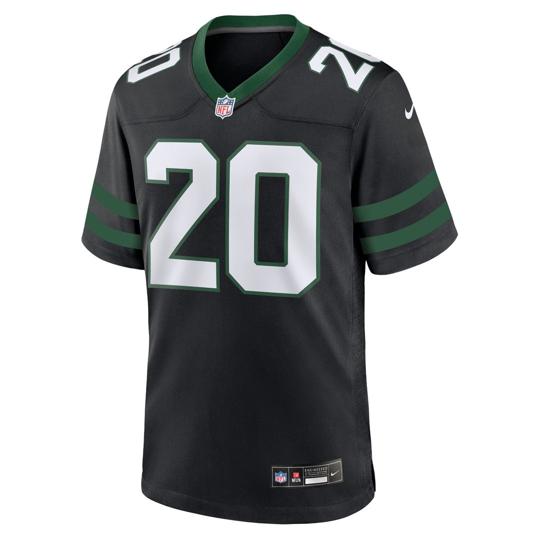 Breece Hall New York Jets Nike Alternate Game Jersey - Legacy Black Official NFL Team Apparel Football Fan Gear