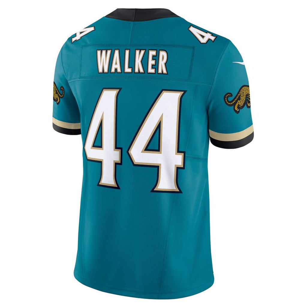 Travon Walker Jacksonville Jaguars Nike Prowler Throwback Vapor F.U.S.E. Limited Jersey - Teal Official NFL Team Apparel Football Fan Gear
