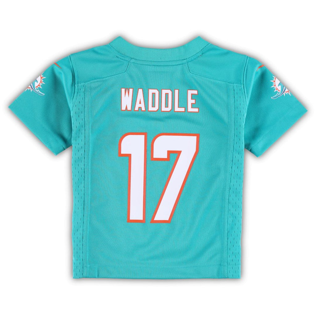 Jaylen Waddle Miami Dolphins Nike Toddler Game Jersey - Aqua Official NFL Team Apparel Football Fan Gear