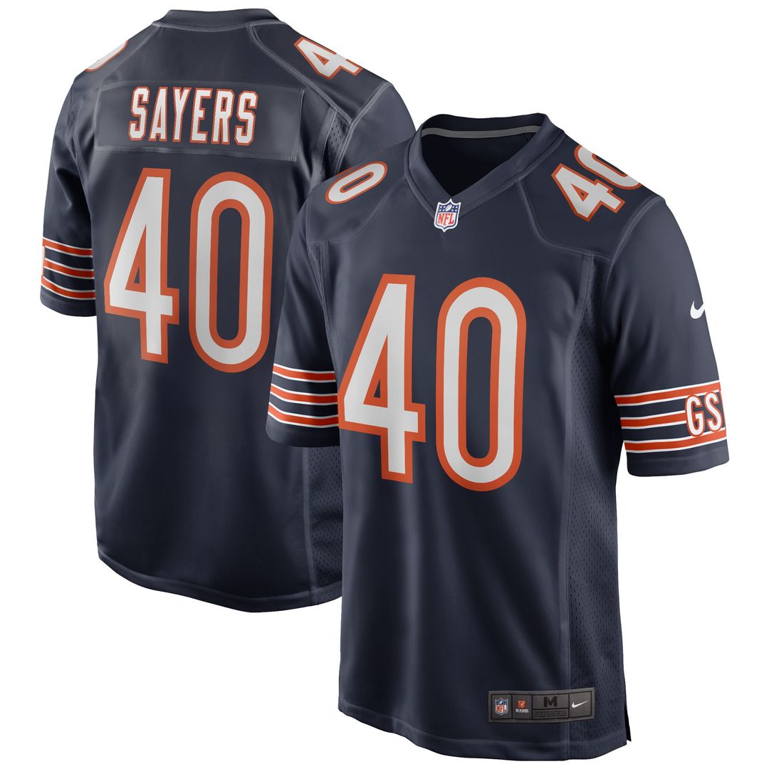 Gale Sayers Chicago Bears Nike Game Retired Player Jersey - Navy Official NFL Team Apparel Football Fan Gear