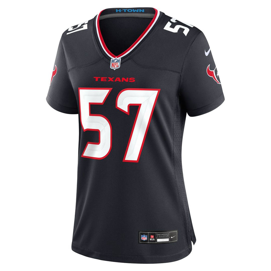 Blake Fisher Houston Texans Nike Women's Team Game Jersey - Navy Official NFL Team Apparel Football Fan Gear