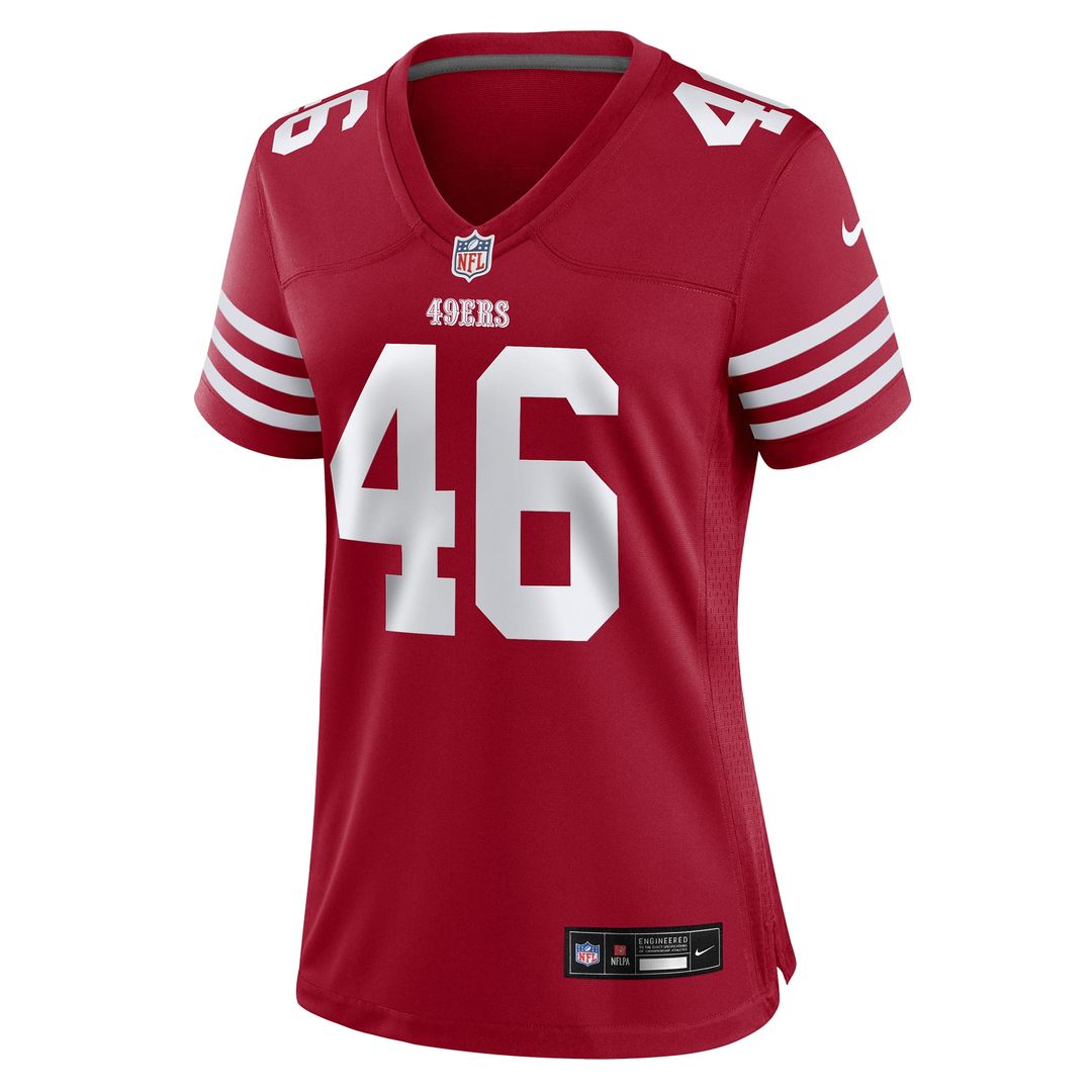 Jon Weeks San Francisco 49ers Nike Women's Team Game Jersey - Scarlet Official NFL Team Apparel Football Fan Gear