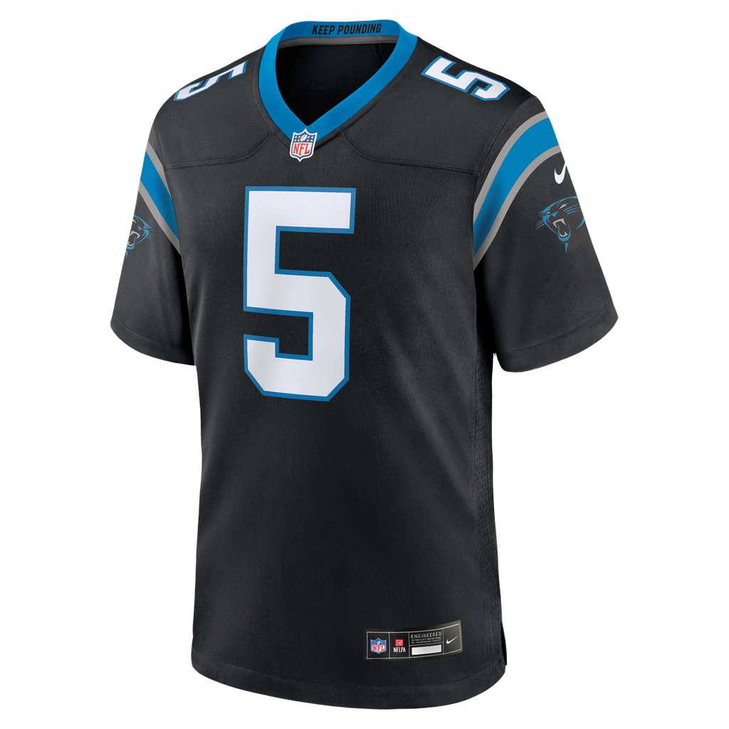 Jaelan Phillips Carolina Panthers Nike Game Jersey - Black Official NFL Team Apparel Football Fan Gear