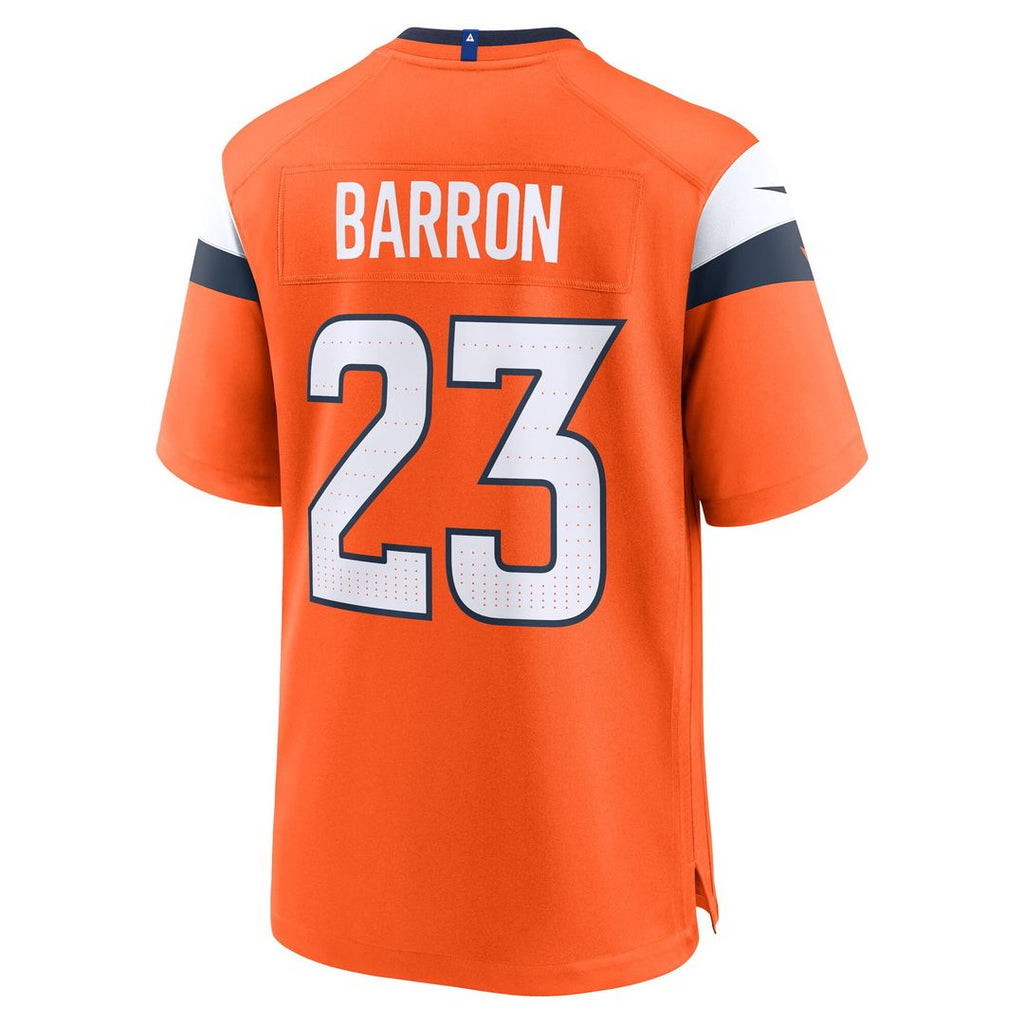 Jahdae Barron Denver Broncos Nike Game Player Jersey - Orange Official NFL Team Apparel Football Fan Gear