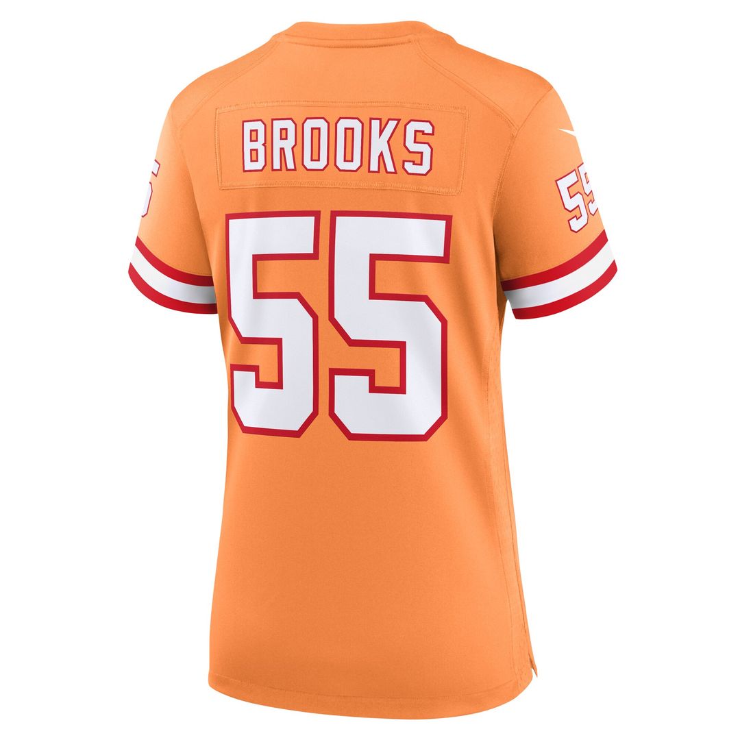 Derrick Brooks Tampa Bay Buccaneers Nike Women's Throwback Game Jersey - Orange Official NFL Team Apparel Football Fan Gear