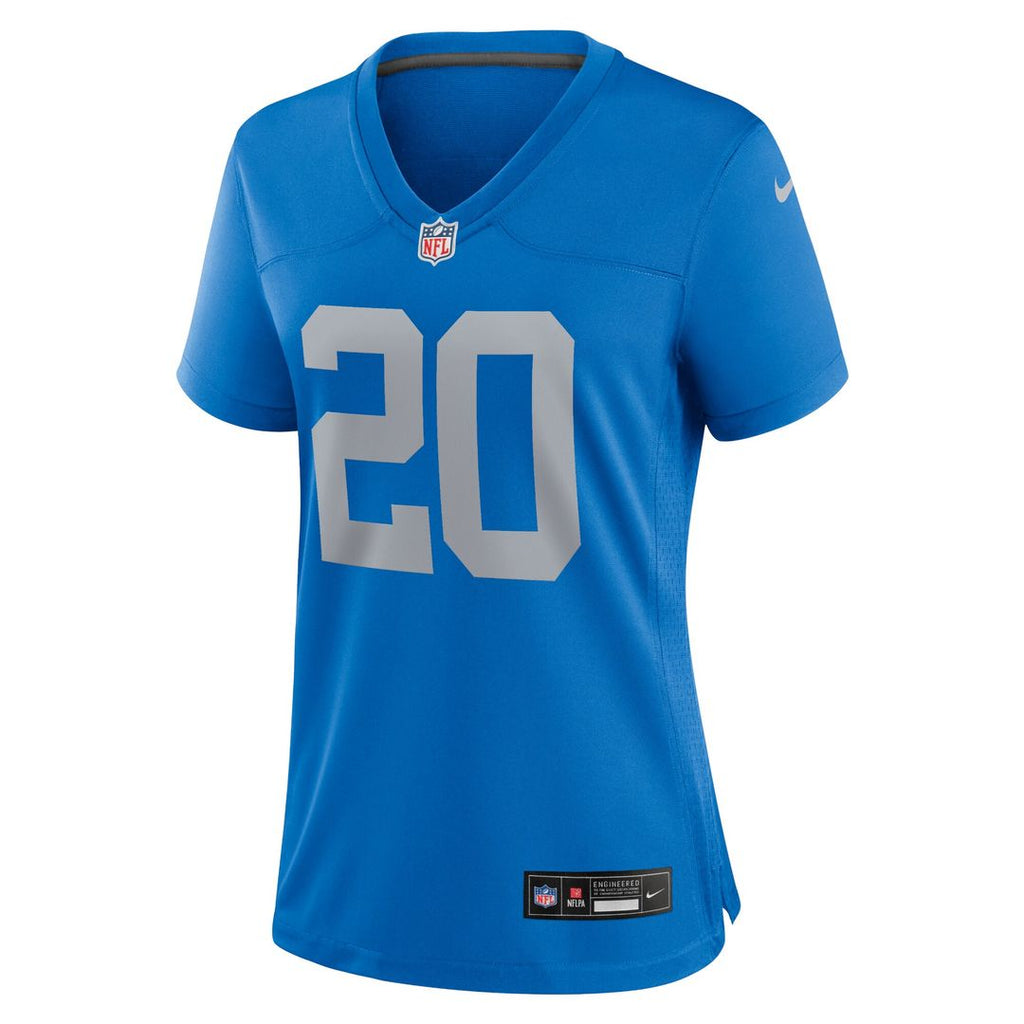 Barry Sanders Detroit Lions Nike Women's Alternate Game Jersey - Blue Official NFL Team Apparel Football Fan Gear