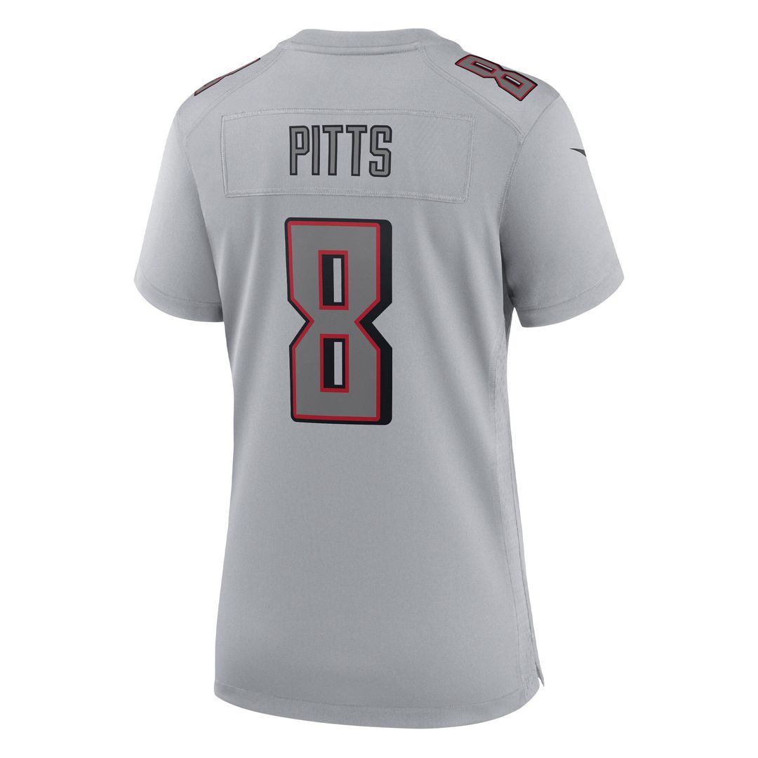 Kyle Pitts Atlanta Falcons Nike Women's Atmosphere Fashion Game Jersey - Gray Official NFL Team Apparel Football Fan Gear