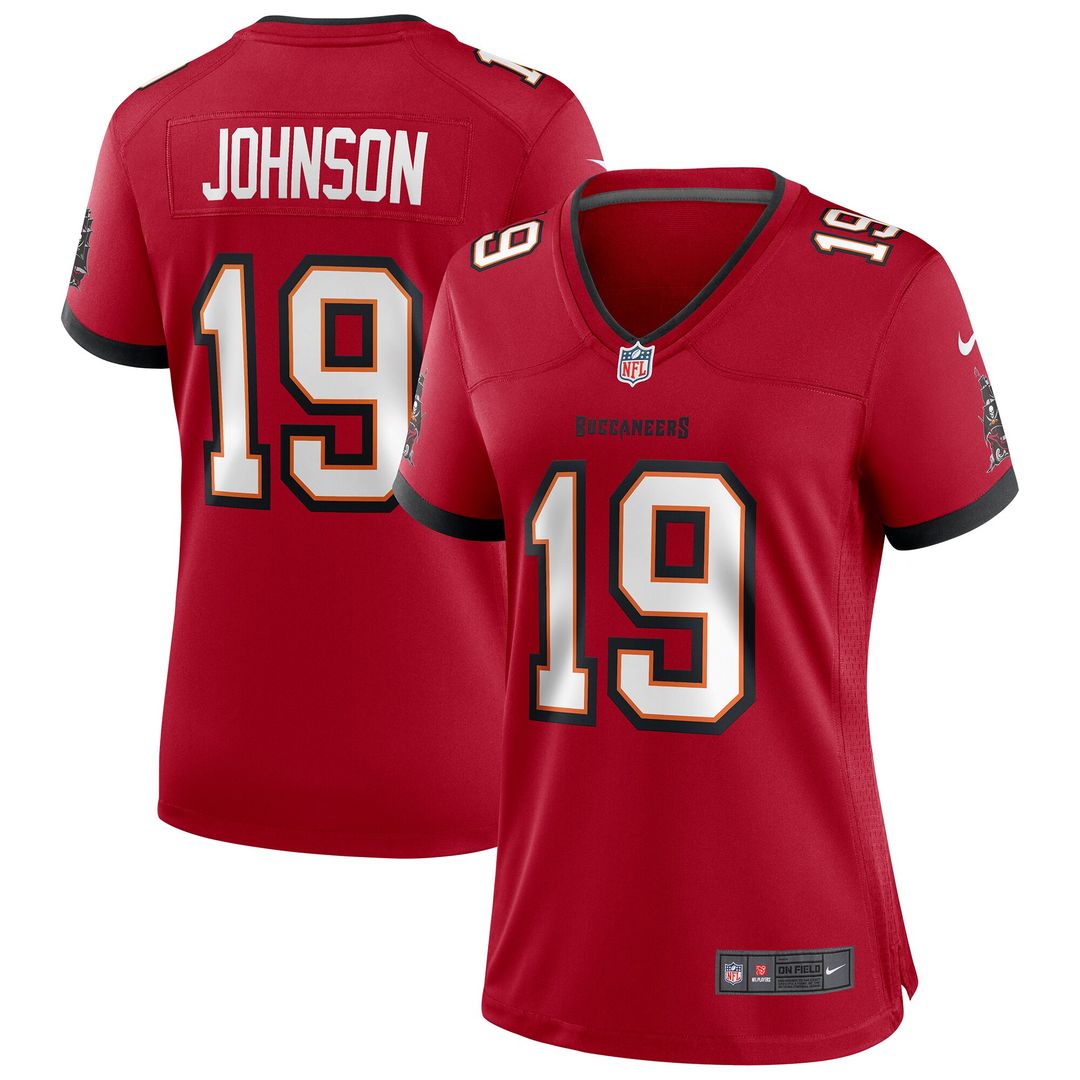 Keyshawn Johnson Tampa Bay Buccaneers Nike Women's Game Retired Player Jersey - Red Official NFL Team Apparel Football Fan Gear