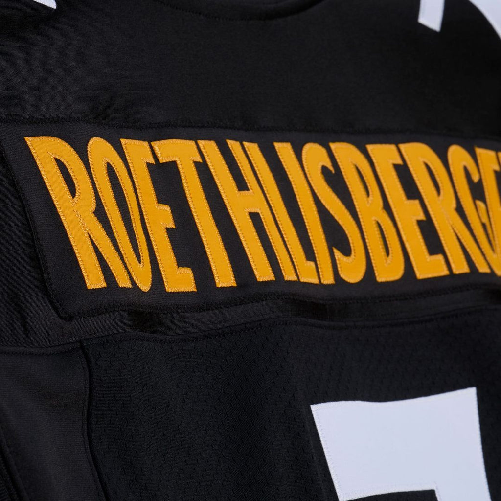 Ben Roethlisberger Pittsburgh Steelers Mitchell & Ness 2004 Authentic Throwback Jersey - Black Official NFL Team Apparel Football Fan Gear