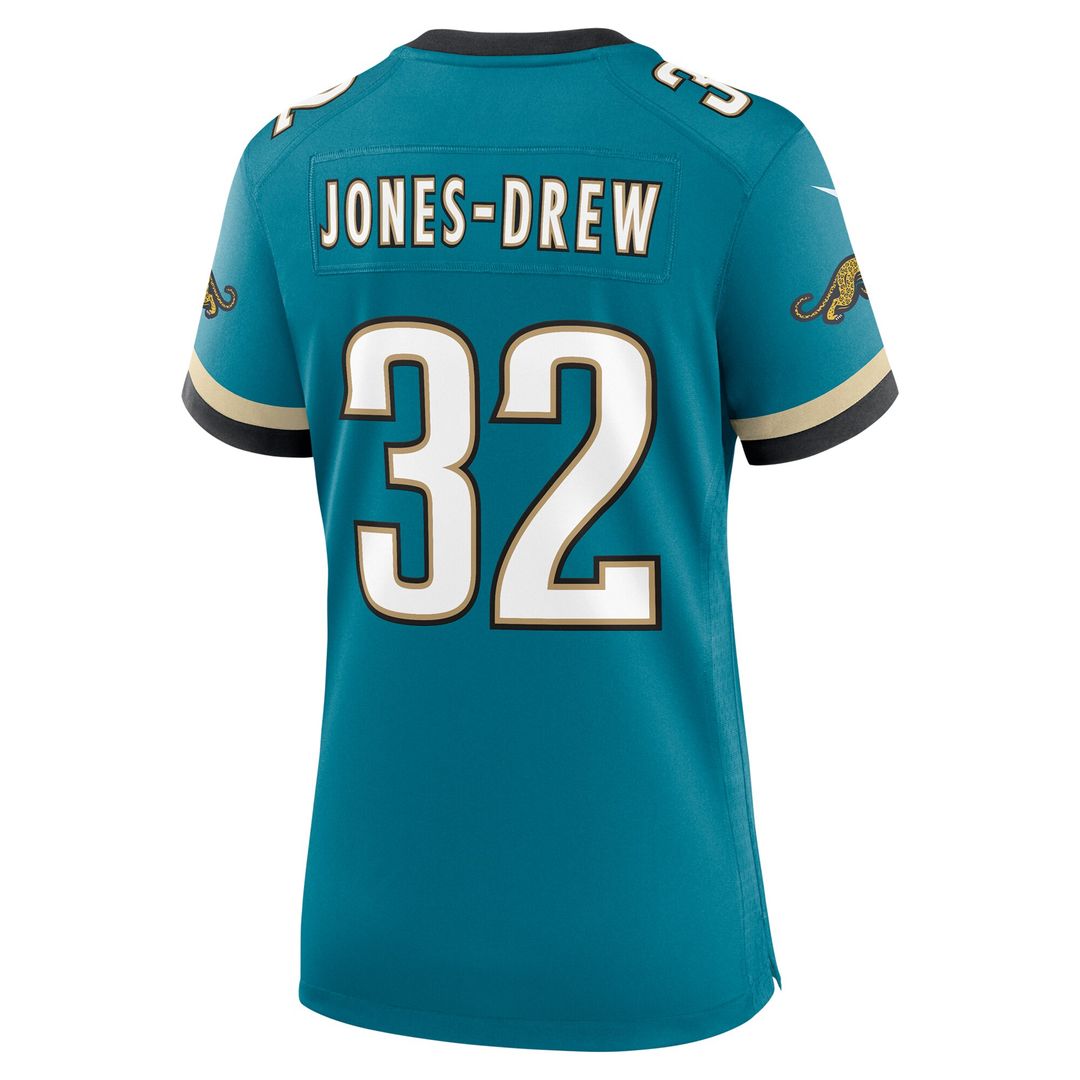 Maurice Jones-Drew Jacksonville Jaguars Nike Women's Prowler Throwback Retired Player Game Jersey - Teal Official NFL Team Apparel Football Fan Gear