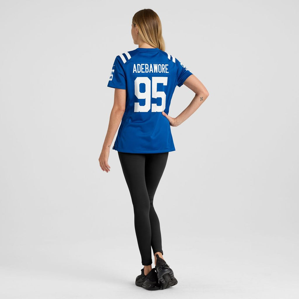 Adetomiwa Adebawore Indianapolis Colts Nike Women's Team Game Jersey - Royal Official NFL Team Apparel Football Fan Gear