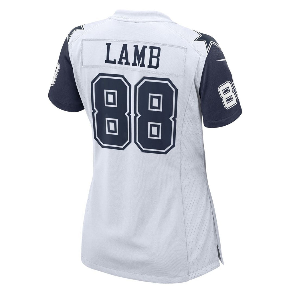 CeeDee Lamb Dallas Cowboys Nike Women's 2nd Alternate Game Jersey - White Official NFL Team Apparel Football Fan Gear