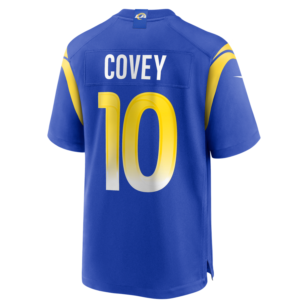 Britain Covey Los Angeles Rams Nike Team Game Jersey - Royal Official NFL Team Apparel Football Fan Gear