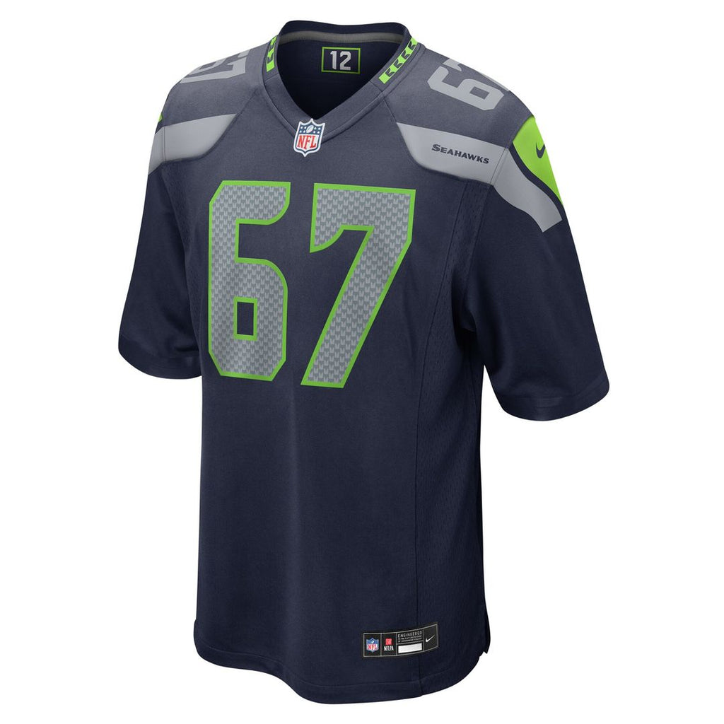 Charles Cross Seattle Seahawks Nike Game Jersey - College Navy Official NFL Team Apparel Football Fan Gear