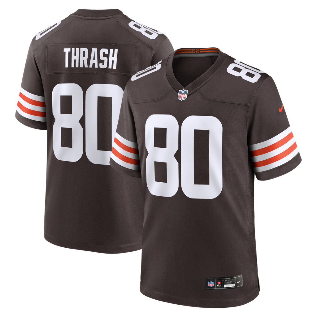 Jamari Thrash Cleveland Browns Nike Team Game Jersey - Brown Official NFL Team Apparel Football Fan Gear