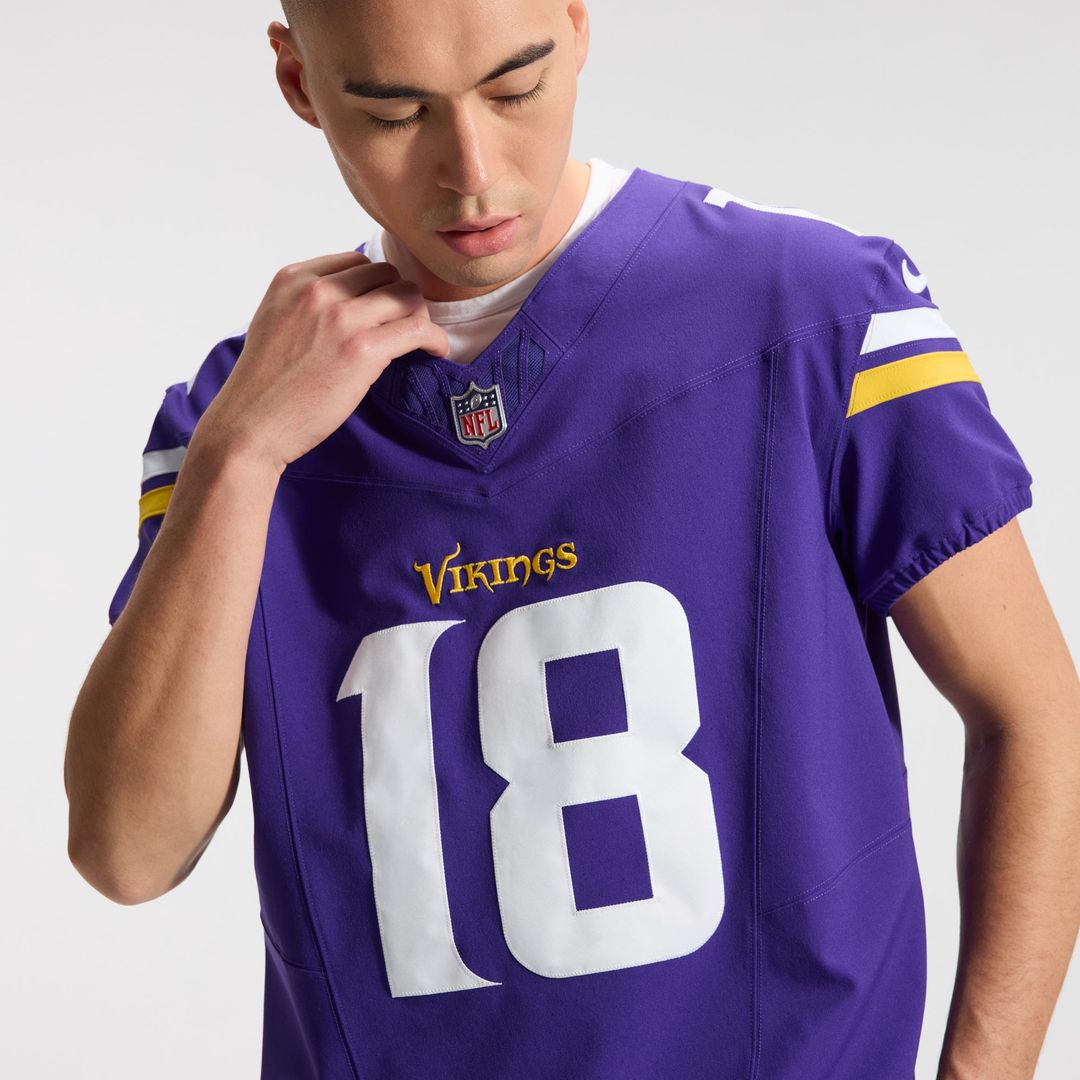 Justin Jefferson Minnesota Vikings Nike Vapor F.U.S.E. Elite Jersey - Purple Official NFL Team Apparel Football Fan Gear