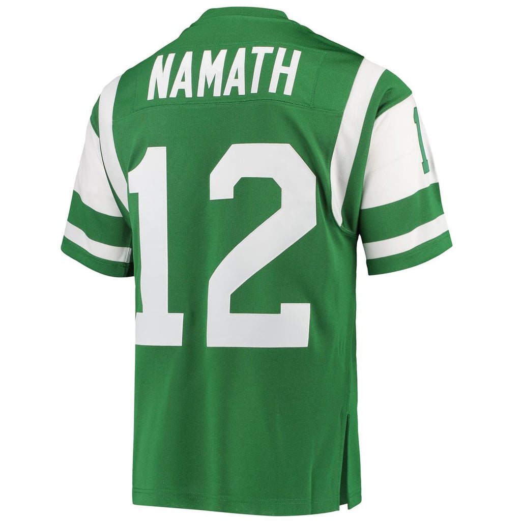 Joe Namath New York Jets 1968 Mitchell & Ness Authentic Throwback Retired Player Jersey - Green Official NFL Team Apparel Football Fan Gear
