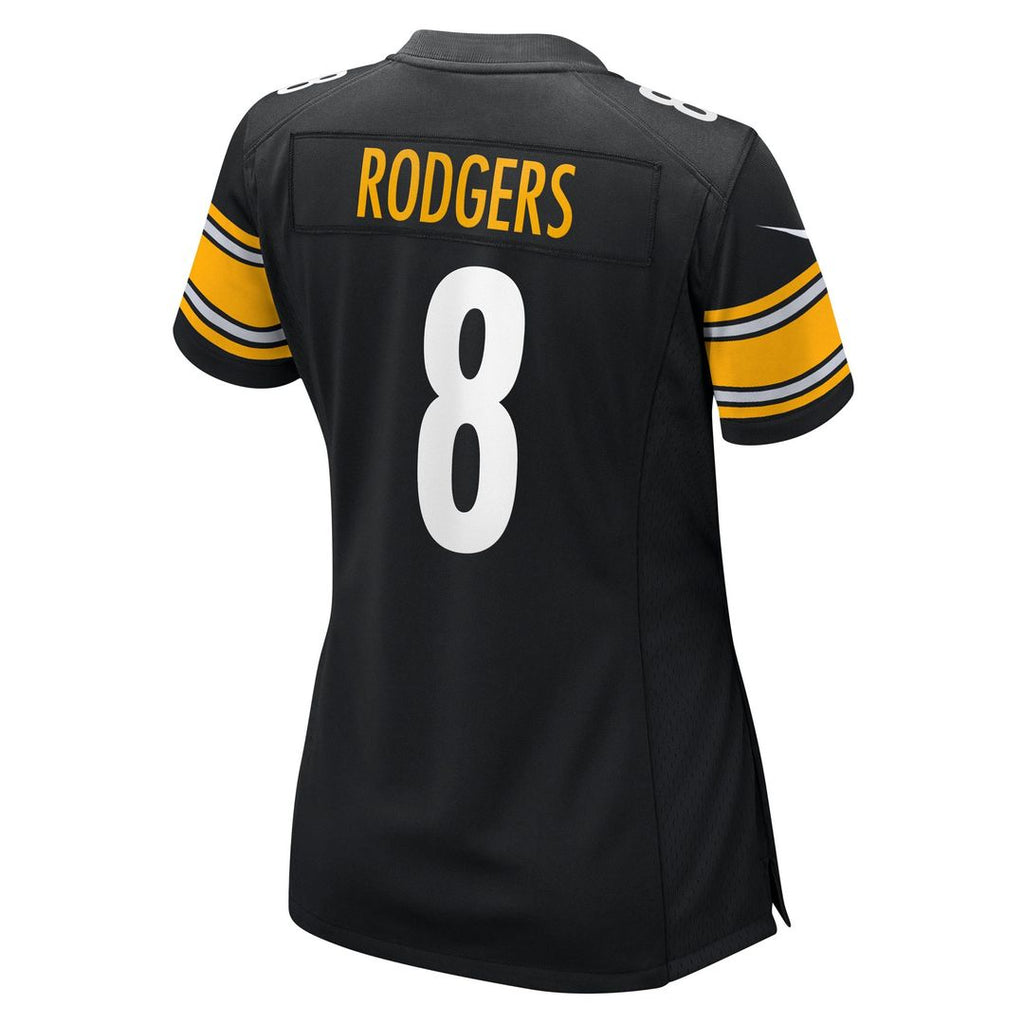 Aaron Rodgers Pittsburgh Steelers Nike Women's Game Jersey - Black Official NFL Team Apparel Football Fan Gear