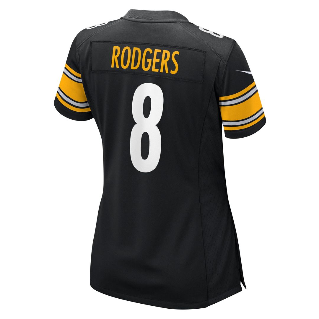 Aaron Rodgers Pittsburgh Steelers Nike Women's Game Jersey - Black Official NFL Team Apparel Football Fan Gear