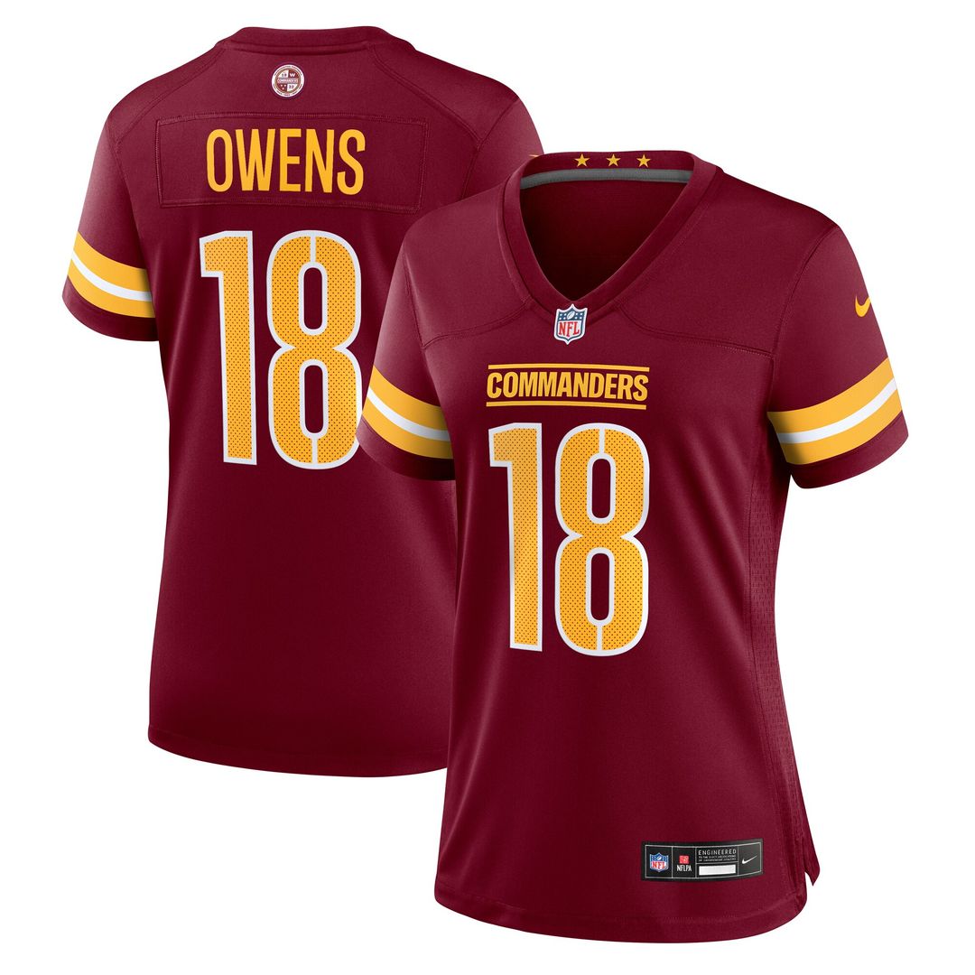Tyler Owens Washington Commanders Nike Women's Team Game Jersey - Burgundy Official NFL Team Apparel Football Fan Gear
