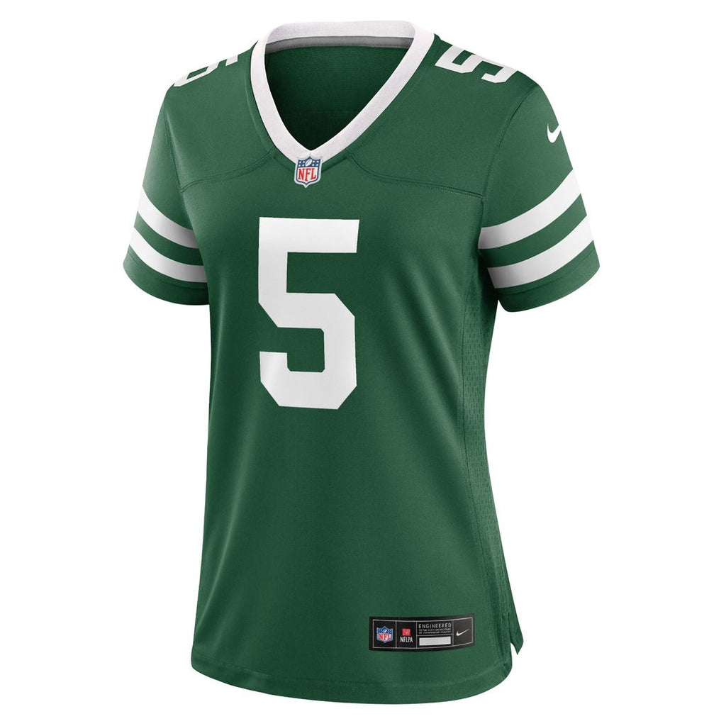Garrett Wilson New York Jets Nike Women's Game Jersey - Legacy White Official NFL Team Apparel Football Fan Gear