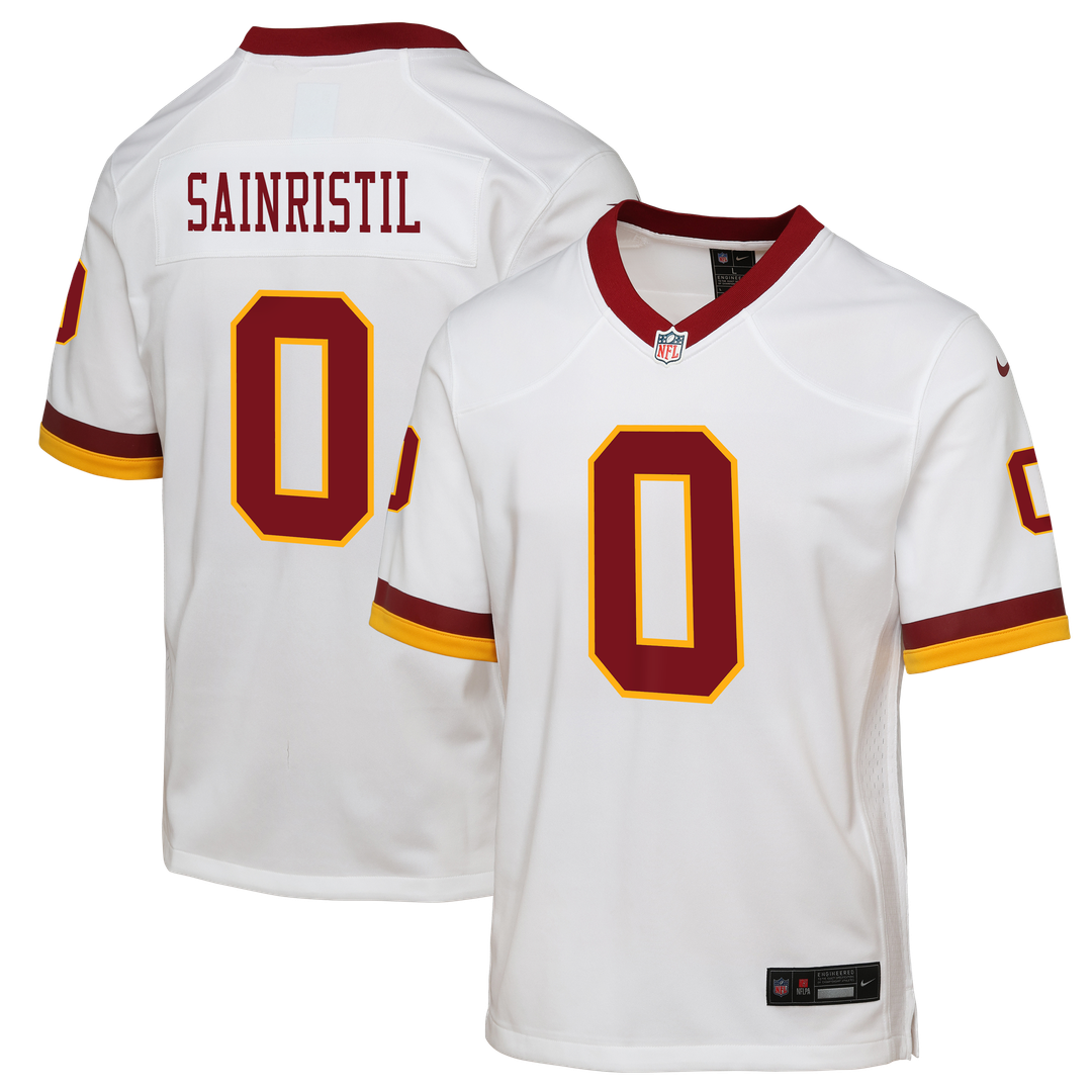 Mike Sainristil Washington Commanders Nike Youth Alternate 2 Game Jersey - White Official NFL Team Apparel Football Fan Gear