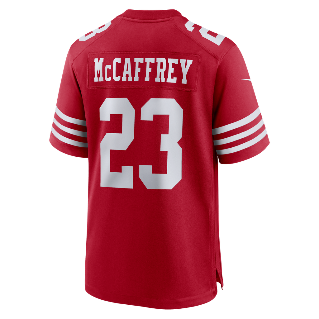 Christian McCaffrey San Francisco 49ers Nike Game Player Jersey - White Official NFL Team Apparel Football Fan Gear