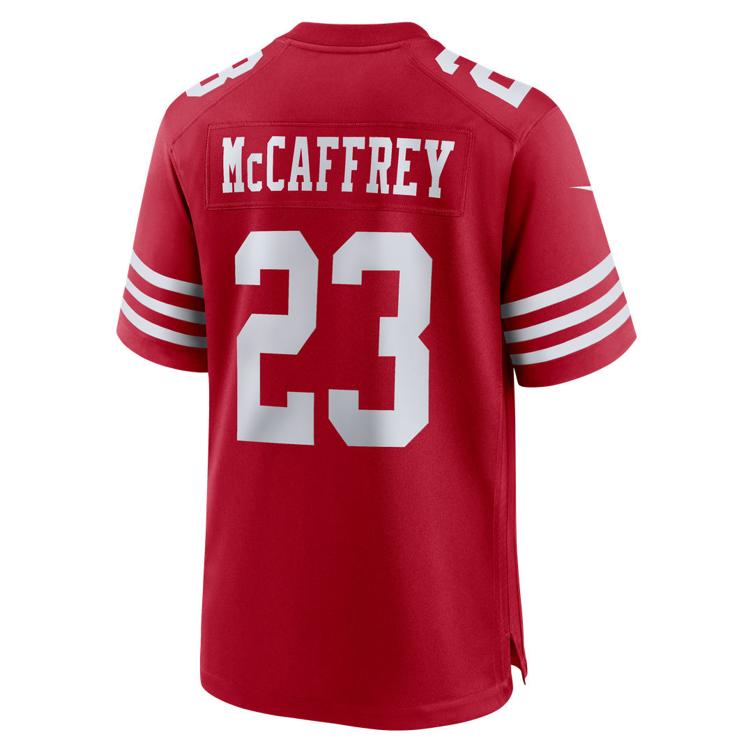 Christian McCaffrey San Francisco 49ers Nike Game Player Jersey - White Official NFL Team Apparel Football Fan Gear