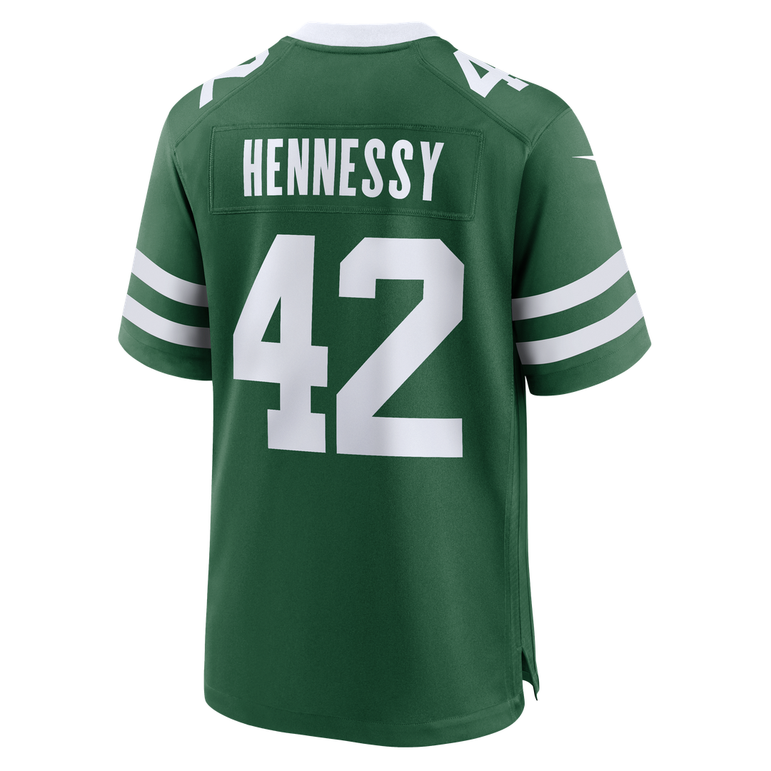 Thomas Hennessy New York Jets Nike Team Game Jersey - Legacy Green Official NFL Team Apparel Football Fan Gear