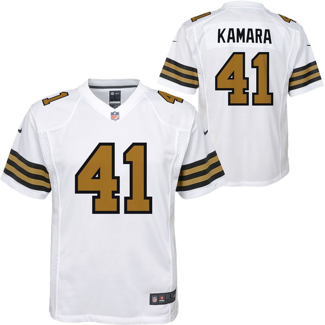 Alvin Kamara New Orleans Saints Nike Youth Game Jersey - Black Official NFL Team Apparel Football Fan Gear