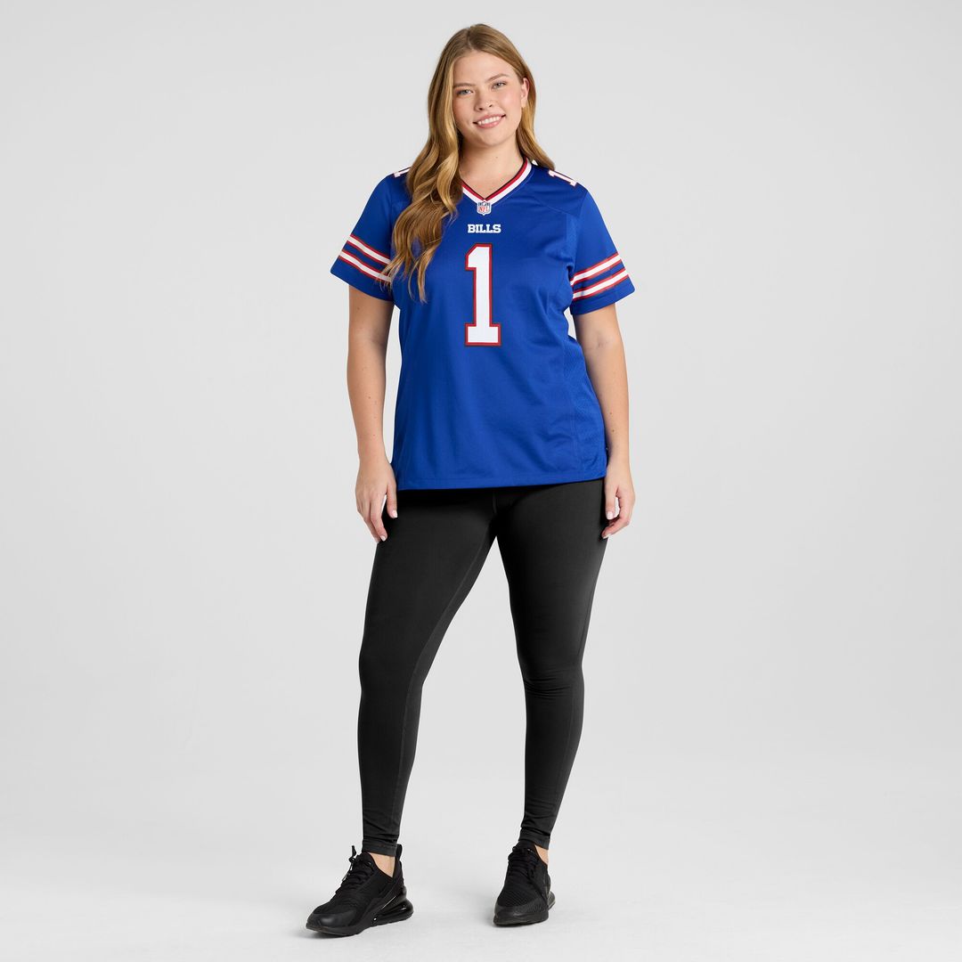 Number 1 Mom Buffalo Bills Nike Women's Game Jersey - Royal Official NFL Team Apparel Football Fan Gear