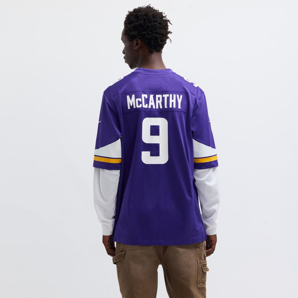 J.J. McCarthy Minnesota Vikings Nike Alternate Game Player Jersey - White Official NFL Team Apparel Football Fan Gear