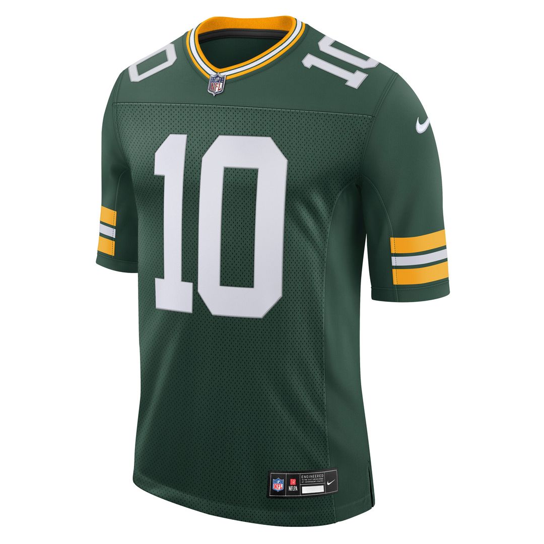 Jordan Love Green Bay Packers Nike Team Vapor Untouchable Limited Jersey - Green Official NFL Team Apparel Football Fan Gear