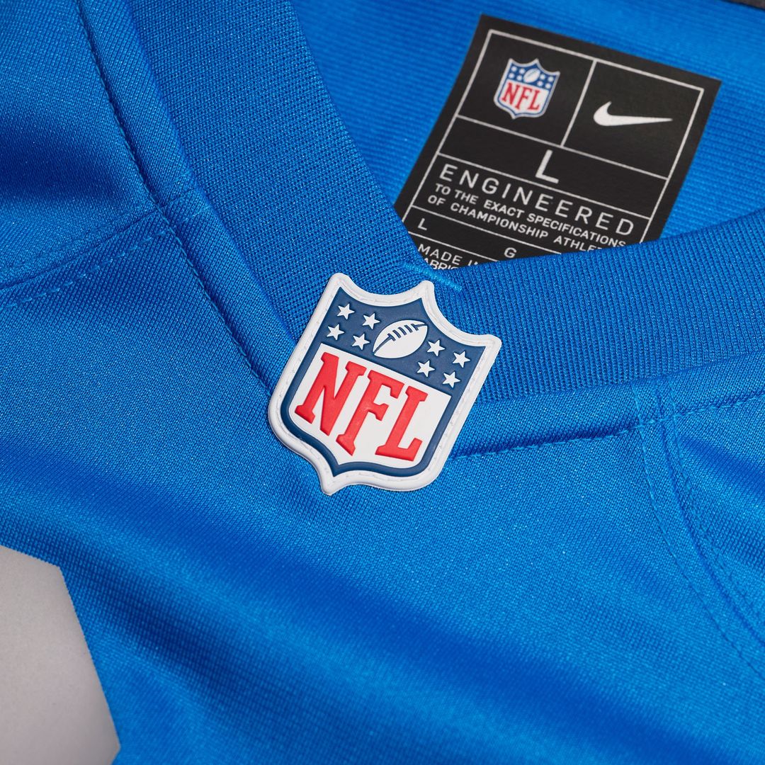 Barry Sanders Detroit Lions Nike Alternate Game Jersey - Blue Official NFL Team Apparel Football Fan Gear