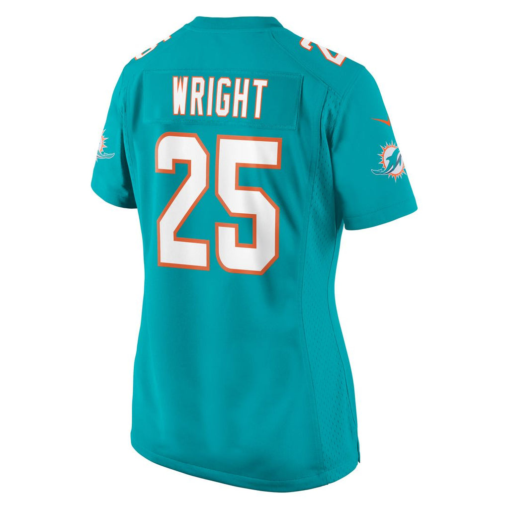 Jaylen Wright Miami Dolphins Nike Women's Game Jersey - Aqua Official NFL Team Apparel Football Fan Gear