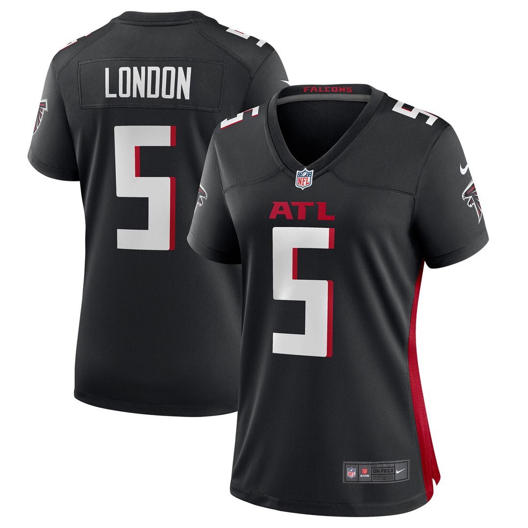 Drake London Atlanta Falcons Nike Women's Player Game Jersey - Black Official NFL Team Apparel Football Fan Gear