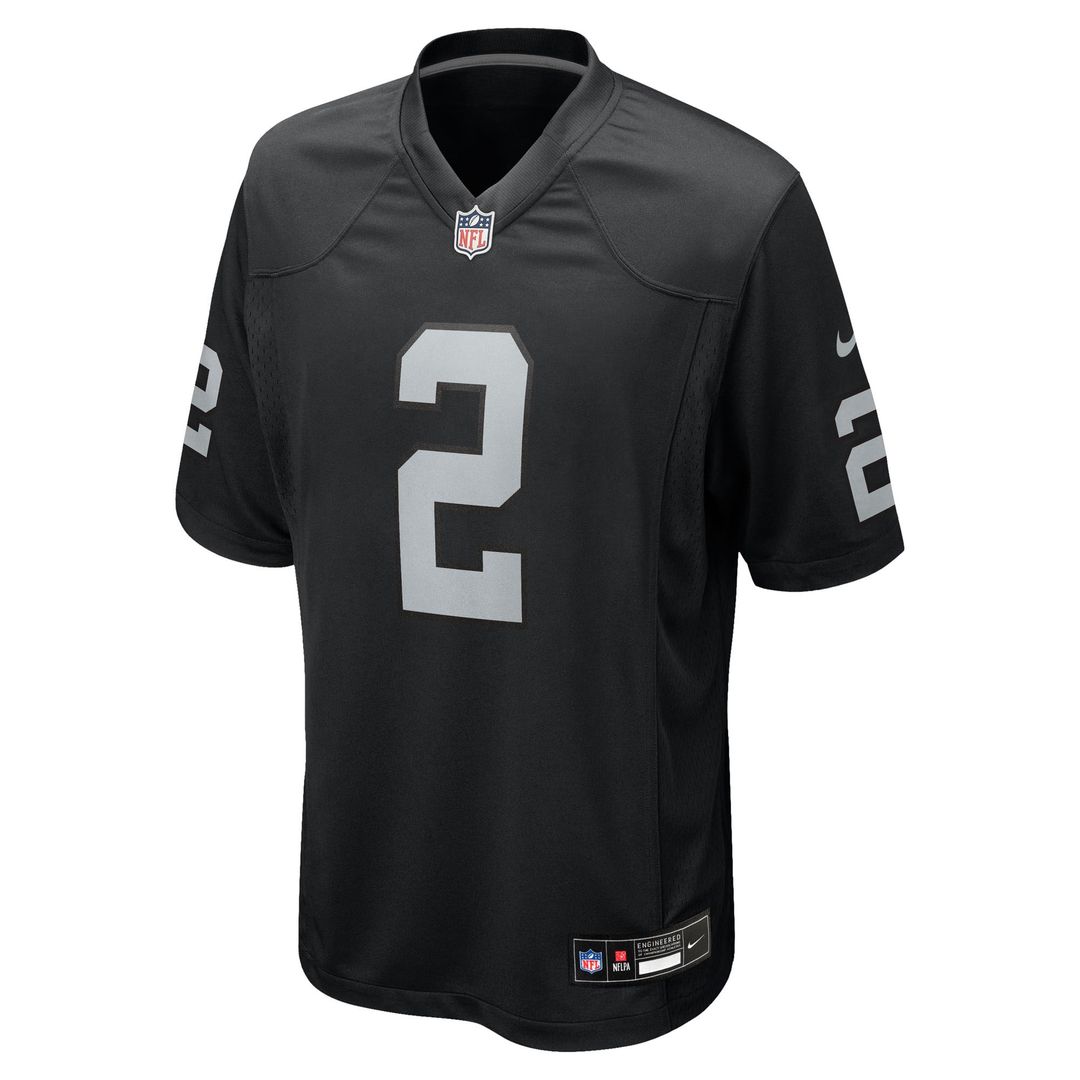 Ashton Jeanty Las Vegas Raiders Nike Team Game Jersey - Black Official NFL Team Apparel Football Fan Gear