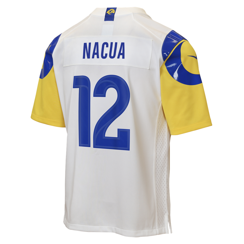 Puka Nacua Los Angeles Rams Nike Youth Game Jersey - White Official NFL Team Apparel Football Fan Gear