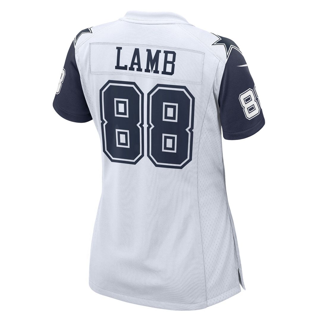 CeeDee Lamb Dallas Cowboys Nike Women's 2nd Alternate Game Jersey - White Official NFL Team Apparel Football Fan Gear