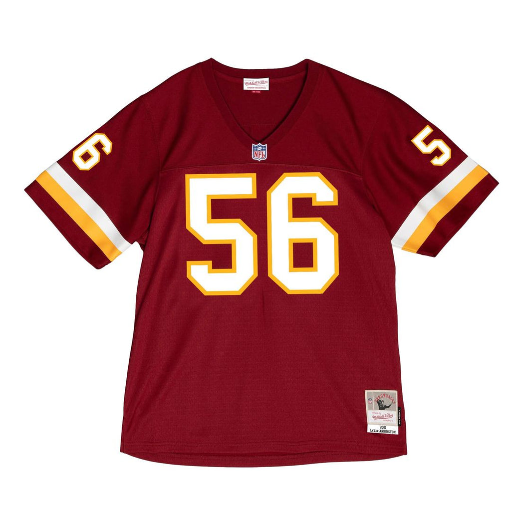 LaVar Arrington Washington Commanders Mitchell & Ness 2001 Legacy Throwback Replica Jersey - Burgundy Official NFL Team Apparel Football Fan Gear