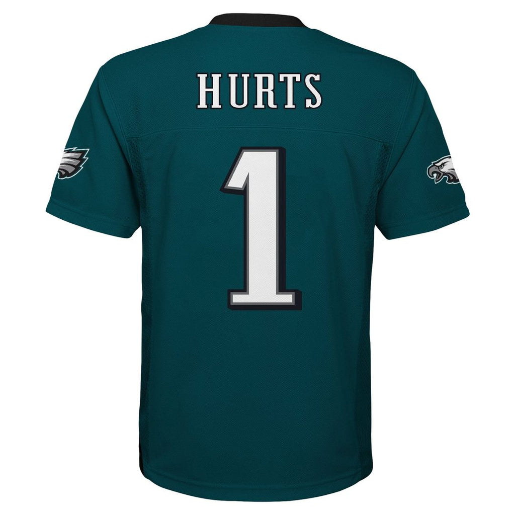 Jalen Hurts Philadelphia Eagles Youth Replica Player Jersey - Midnight Green Official NFL Team Apparel Football Fan Gear