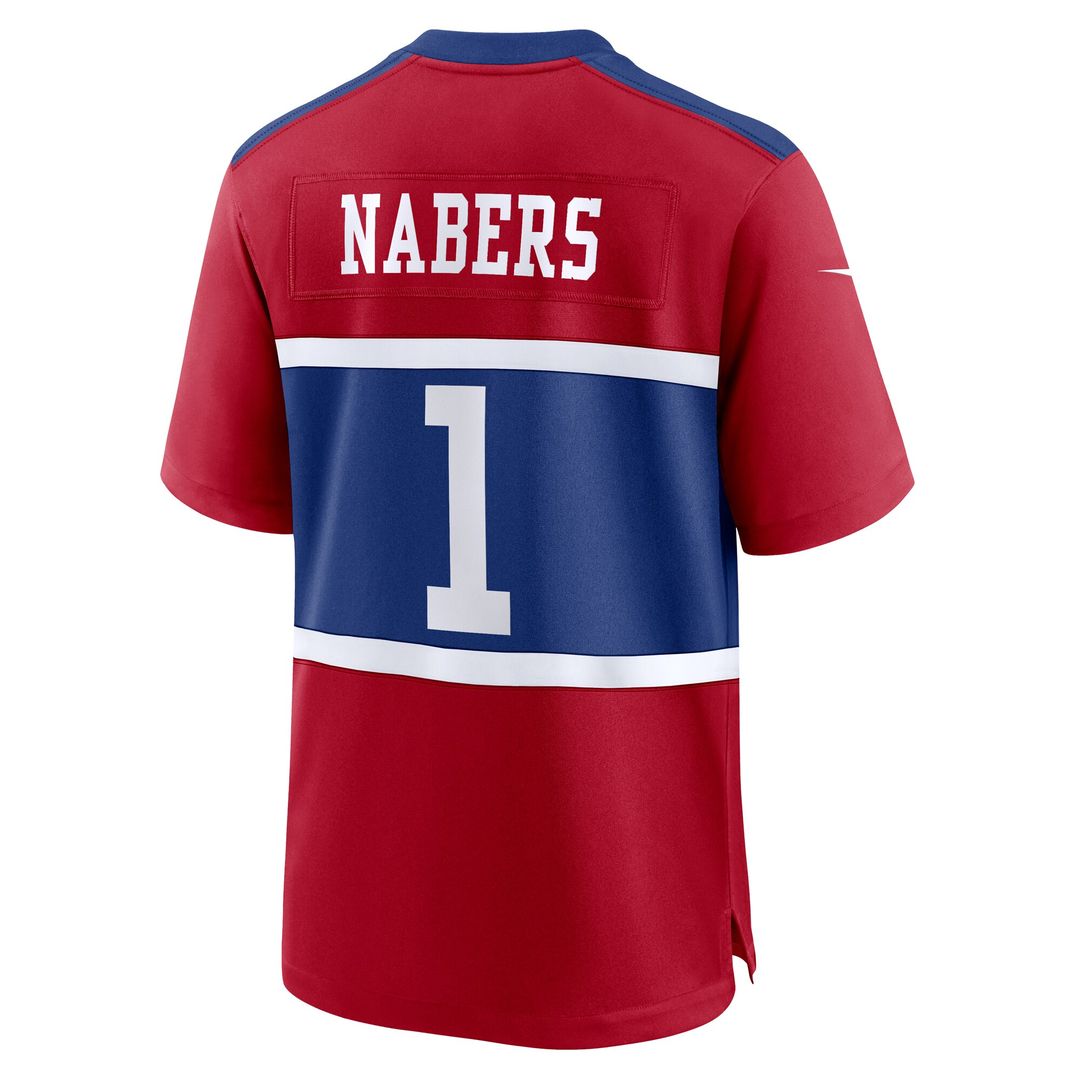 Malik Nabers New York Giants Nike Youth Game Jersey - Royal Official NFL Team Apparel Football Fan Gear