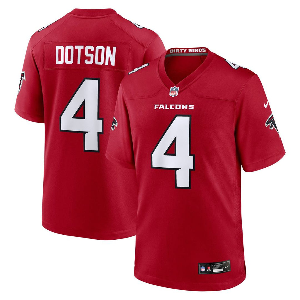 Jahan Dotson Atlanta Falcons Nike Team Game Jersey - Red Official NFL Team Apparel Football Fan Gear
